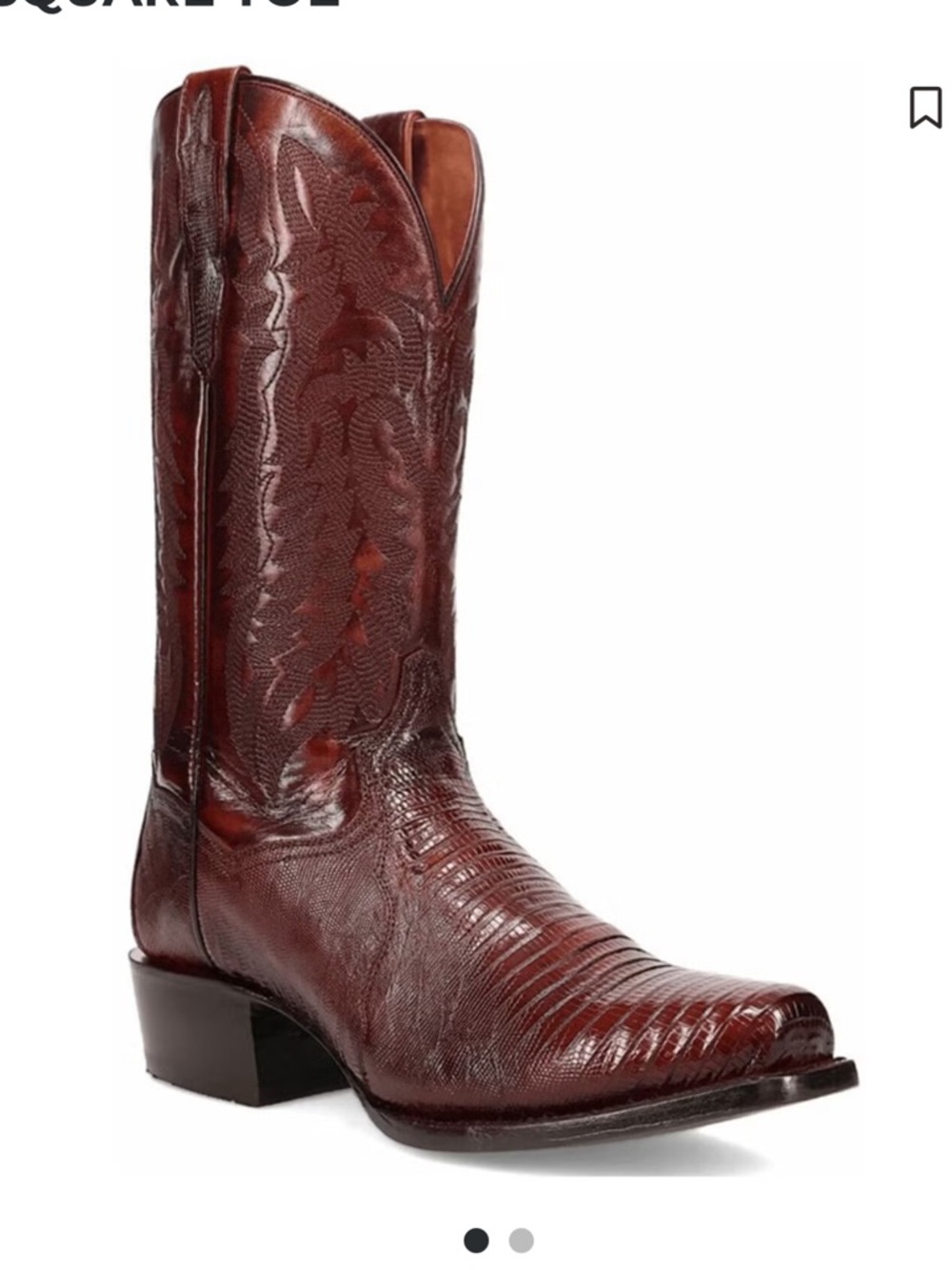 DAN POST Men’s Ringold Exotic Teju Lizard Western Boots